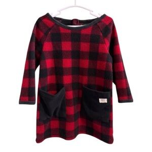 Roots Buffalo Plaid Long-Sleeve Dress (12-18M)